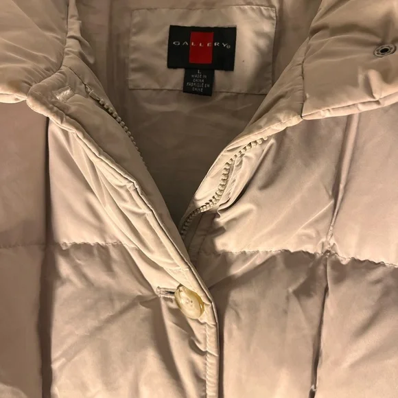 Gallery Women's Beige Puffer Jacket - Picture 6 of 6